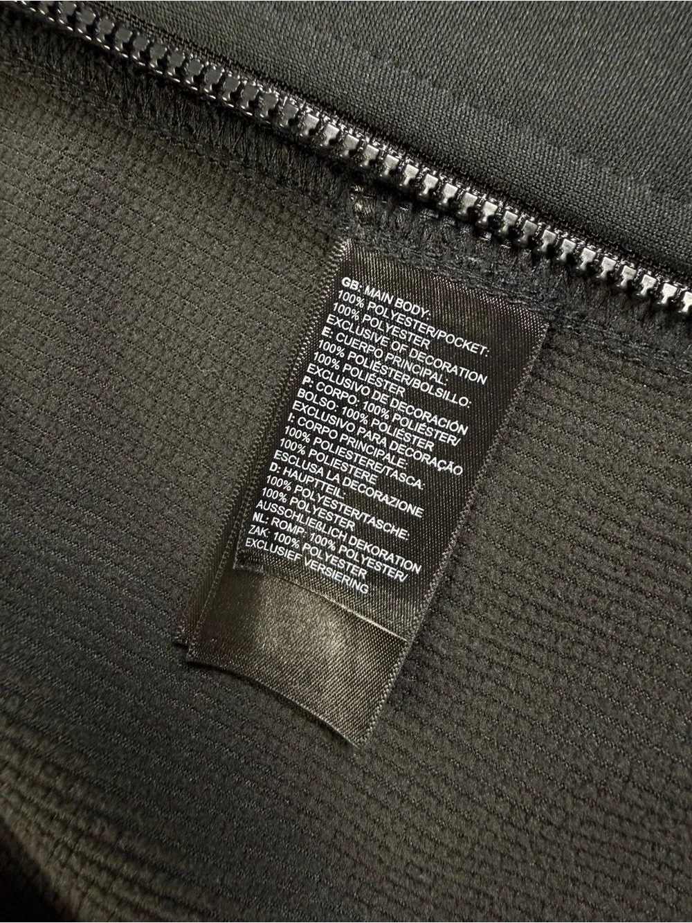 The North Face Herringbone Hooded Jacket Black Gray Fully Lined